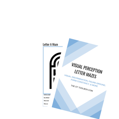 Visual perception letter mazes