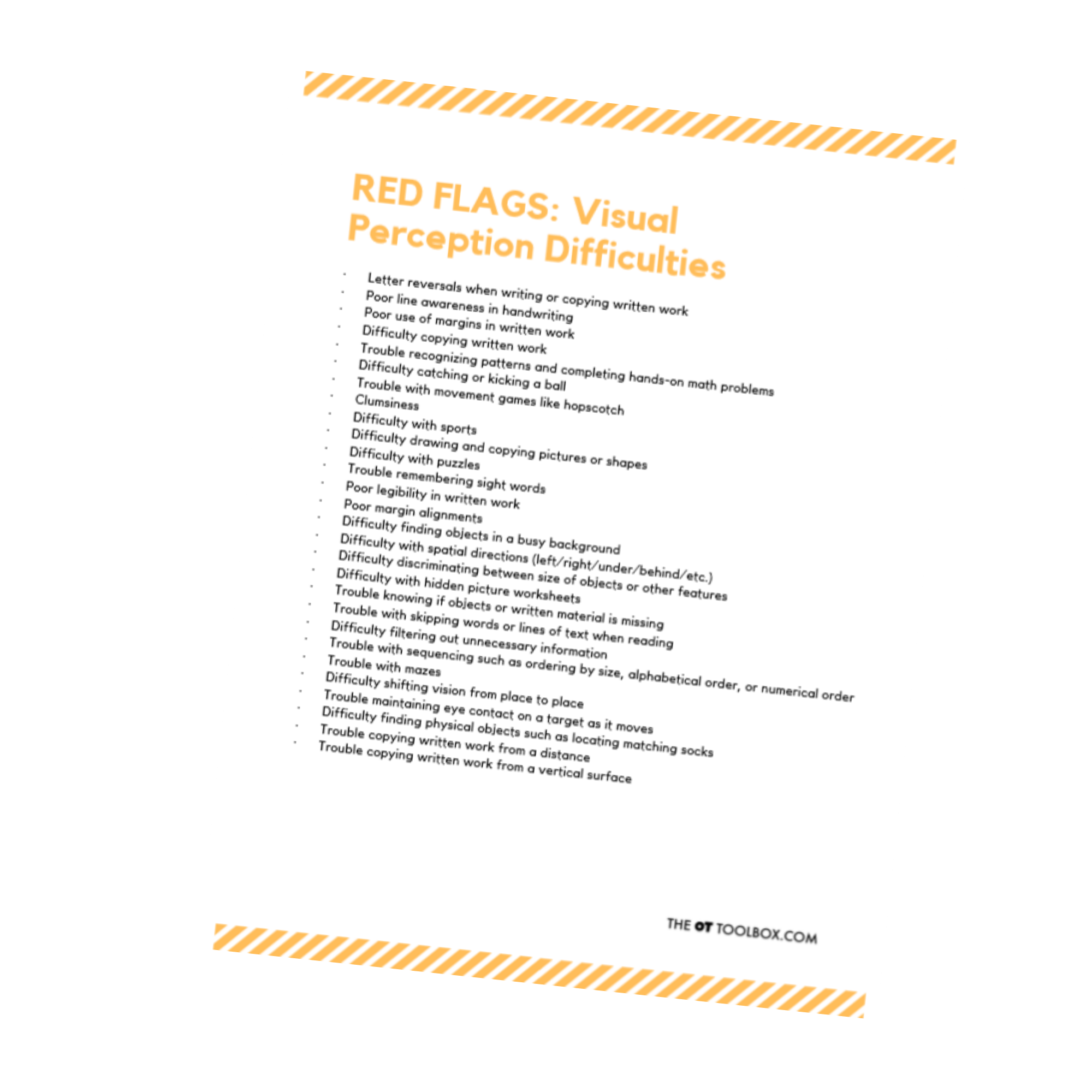 Visual Perception Red Flags